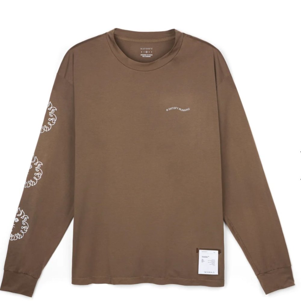 Satisfy Running - BRAND NEW - AuraLite™ Long Tee - Deep Earth - Size 3 (Large)